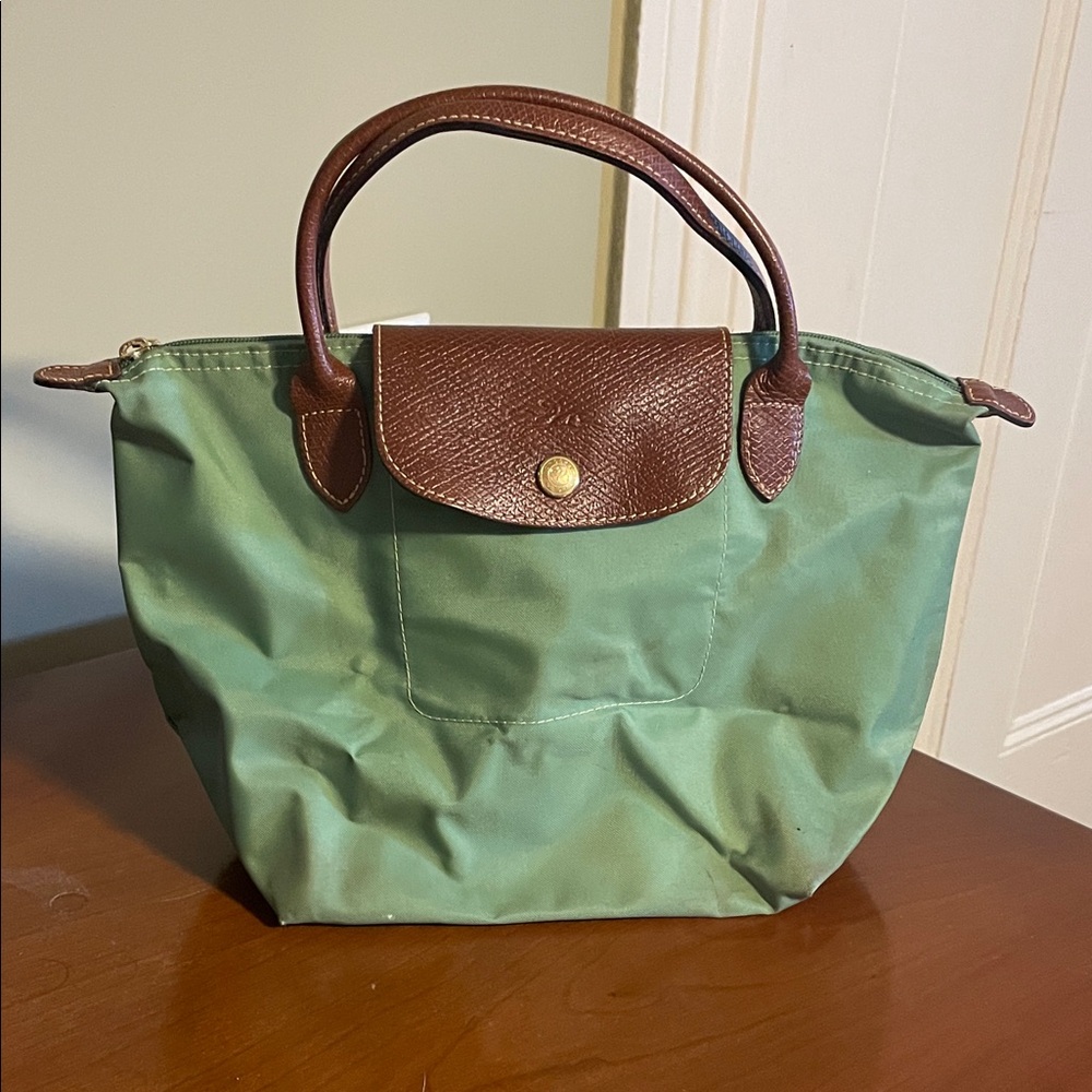 Longchamp Small Green and Brown Women's Bag